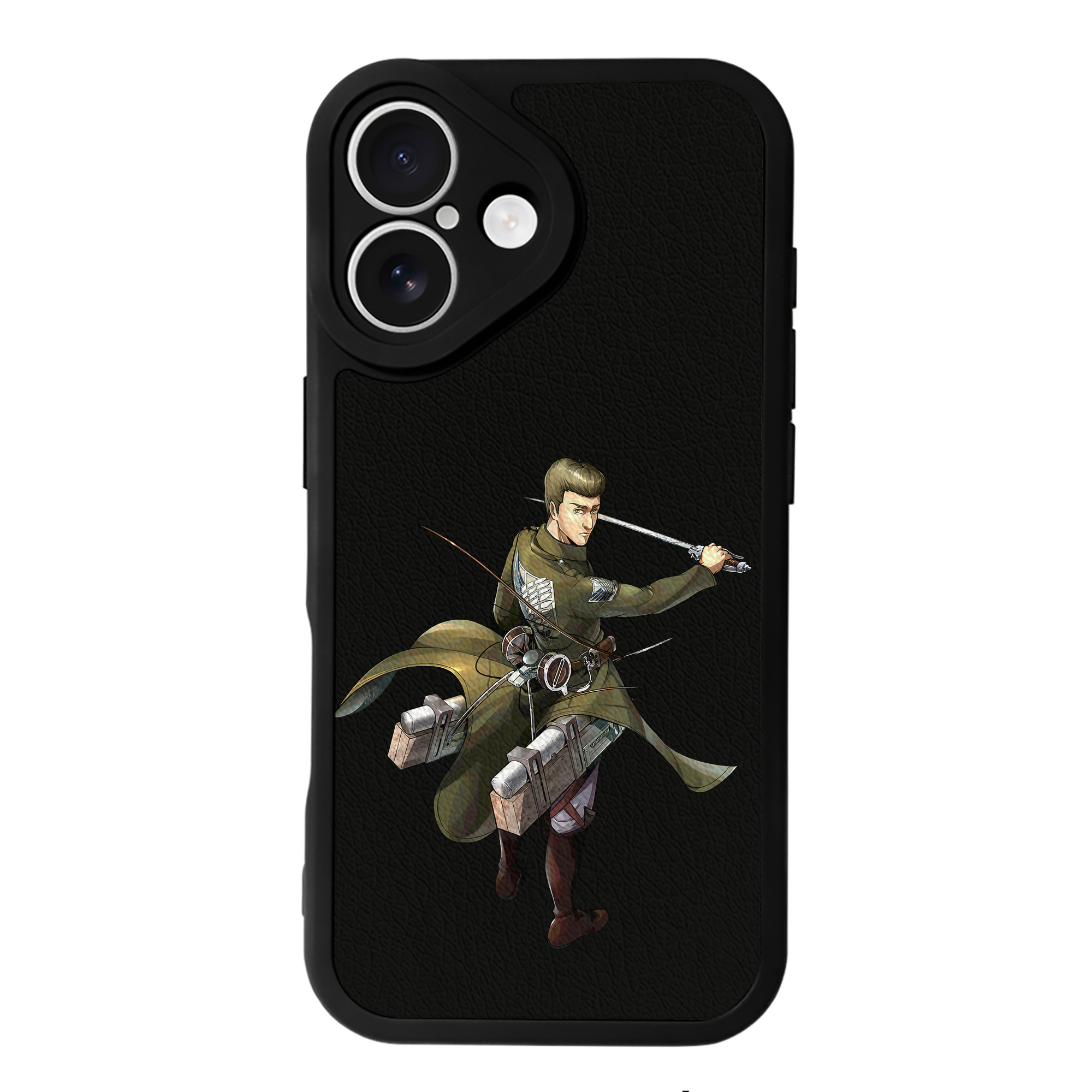 （画像用） 進撃の巨人 Attack on Titan 【iPhone 16シリーズ対応】シリコンスマホケース（レザー調） 材質：シリコン